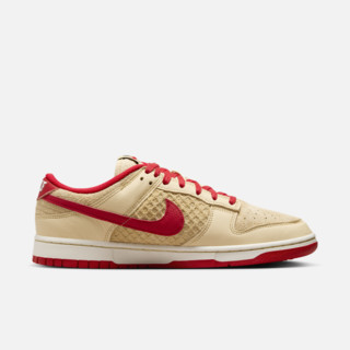 NIKE 耐克 Dunk Low Retro SE 男子运动板鞋 HJ9100-294 淡香草黄/大学红/帆白/麦黄/黑 46