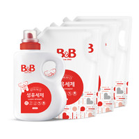 B&B 保宁 韩国保宁必恩贝婴幼儿香草香洗衣液（1800ml*1桶+2100ml*3袋）