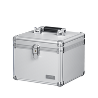 优越者铝制3.5寸硬盘保护箱收纳盒5/10/15盘位移动硬盘收纳盒