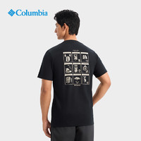 Columbia 哥伦比亚 情侣时尚印花运动T恤 AJ2960-008 黑色 S