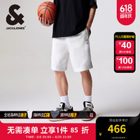 杰克·琼斯（JACK&JONES）夏季NBA联名湖人队oversized织带时尚运动短裤五分裤22429F053 A06 本白色 185/92A/XLR