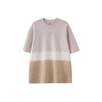 Gap 盖璞 男女士夏季纯棉logo撞色扎染短袖T恤宽松上衣 463170 灰色 L