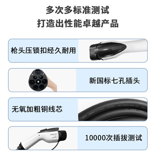 汇腾新能源随车便携式充电枪220V家用3.5KW慢充免接地国标通用型五菱 五菱宏光MINI Nano荣光小卡EV50 10米 8A/16A 两档调节