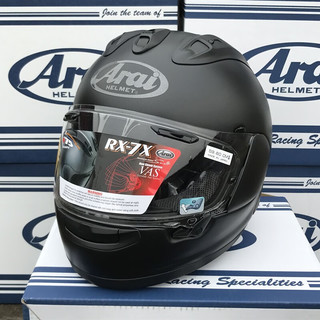 Arai头盔RX-7X骑行GP赛道头盔选手全盔全覆式头盔四季RX7X 哑黑 M（55-56）