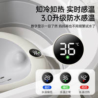 IUU婴儿洗澡盆宝宝浴盆大号浴桶折叠坐躺托浴架家用新生儿童用品 【加大加厚】北欧灰+洗浴大礼包