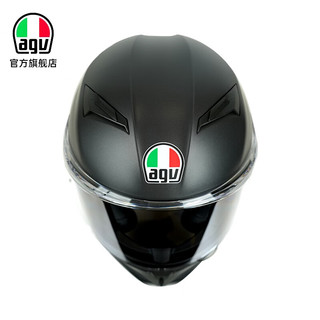 AGV K3摩托车头盔双镜片全盔四季机车骑行多功能防护通勤跑盔 MATT BLACK M