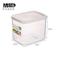 MEOD EOD进口面包收纳盒吐司专用冰箱冷冻盒水果保鲜盒食品级密封盒子 1860款 高型 1.6L（单个装