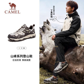 骆驼（CAMEL）户外登山鞋防水防滑耐磨徒步鞋轻便透气缓震运动鞋涉水鞋 F23A693028，灰色，女款 37