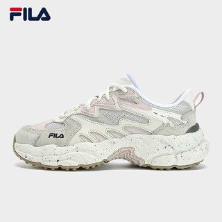 FILA 斐乐蕨草鞋FERN女鞋运动鞋2024春户外老爹鞋厚底休闲鞋 桦树棕/珍珠色-BS 38.5