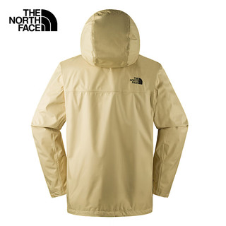 北面（The North Face）单层冲锋衣男防风夹克外套防水透汽可搭内胆24春季|8AUK LK5/卡其色 XXXL/190