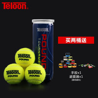 天龙（Teloon） 网球比赛训练球PRO+POUND-3 高弹耐打ITF网球W25用球 2桶（手胶+避震器）