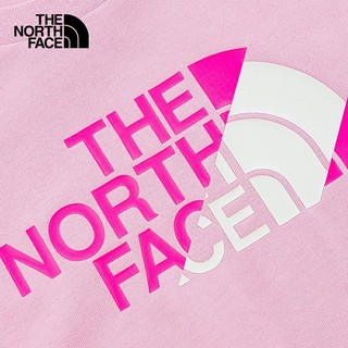 THE NORTH FACE北面童装男童夏装儿童t恤短袖纯棉舒适透气|5K27 NXR/粉色 130/XS