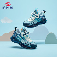哈比熊(HOBIBEAR)童鞋夏季儿童运动鞋单网男童鞋镂空软底女童鞋JD78U77 蓝色30码 蓝色(单网)