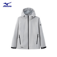 美津浓(MIZUNO)户外春秋锋衣男女防风防水风衣外套RTA2CC3105 米白 XL