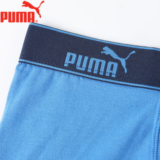 PUMA彪马男士内裤男生运动四角平角男式短裤衩2条装 蓝色*2 XXL(190/96A)
