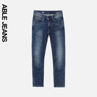 ABLE JEANS【立体修身裤】24秋季男士复古天晴蓝超弹3D修身显瘦牛仔裤男 复古天晴蓝【7月10日前】 30/32