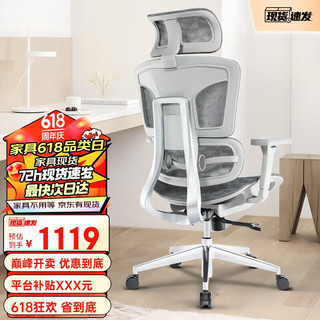 ZIZKAK 支家 B23人体工学电脑椅透气家用舒适靠背久坐可躺电竞座椅子办公椅