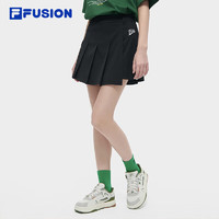 FILA FUSION斐乐潮牌梭织短裙女2024夏时尚休闲收腰显瘦半身裙 155/58A/XS