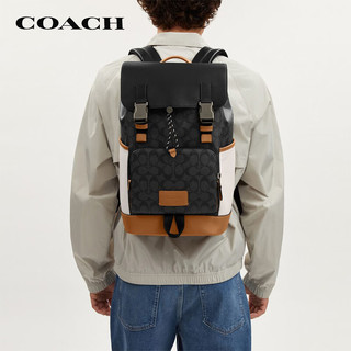 蔻驰（COACH）【品牌直供】男士TRACK双肩背包PVC配皮CR259QBWQQ