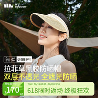 蕉下（beneunder）空顶帽防晒帽遮阳帽女太阳帽子草帽遮脸防紫外线BM56224菲