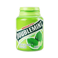 DOUBLEMINT 绿箭 口香糖40粒64g绿茶薄荷味瓶装清新口气清凉糖 原味薄荷64g 6瓶 口香糖