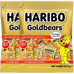 HARIBO 哈瑞宝 小熊橡皮糖qq糖水果软糖网红儿童糖果零食年货400g