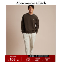 Abercrombie & Fitch 小麋鹿美式通勤抓绒卫裤330654-1 奶