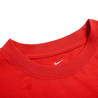耐克（NIKE） 童装男童短袖T恤Nike Air Jordan 夏季儿童经典款针织上衣 H924橘红 110(4) 