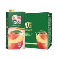 88VIP：汇源 100%桃汁 1L*6盒