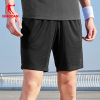 乔丹QIAODAN短裤男运动裤子男夏季透气速干跑步篮球五分裤休闲裤 黑色 3XL 190
