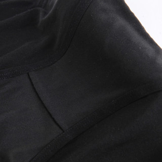 金三塔内裤女2条装100%桑蚕丝真丝低腰三角裤NZF7B213 黑色+优雅灰 XL