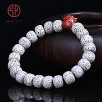 今夕海南星月菩提子手串正月毛感料桶珠朱砂生肖牛文玩饰品 星月菩提10*8mm 朱砂生肖牛款