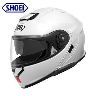 SHOEI头盔NEOTEC 3代摩托车骑行全盔双镜片摩旅巡航揭面盔日本 L.SILVER银色 2XL