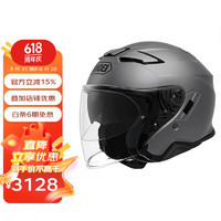 SHOEI日本J-CRUISE 2摩托车头盔 双镜片半盔巡航金翼 哑灰 XL