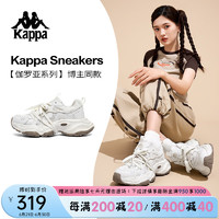 Kappa 卡帕 女鞋老爹鞋女2024新款夏季网鞋运动鞋