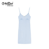 金利来（GOLDLION）莫代尔睡裙女性感吊带睡衣夏季薄款女士吊带裙带胸垫 风铃蓝 160(M)