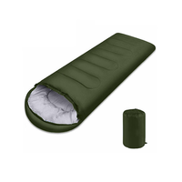 贞喜气 睡袋 成人室内户外四季睡袋 加厚午休露营隔脏睡袋 【军绿0.95kg】