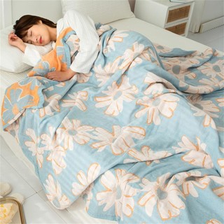IVYKKI 艾维 毛巾被四层纱布纯棉沙发毯子夏季午睡多功能全棉盖毯夏凉被空调毯