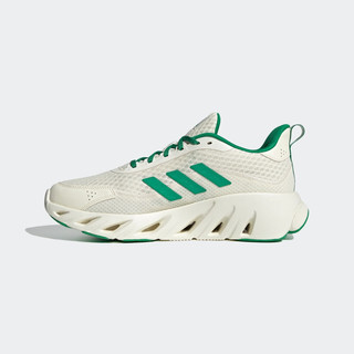 adidas ALL DAY BOOM透气网面跑步运动鞋男女阿迪达斯JH7525 奶油白/绿色/奶油白 41