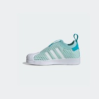 SUPERSTAR 360一脚蹬贝壳头板鞋子男女小童夏款adidas阿迪达斯 绿色/蓝色/白 35码