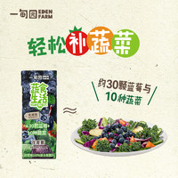 88VIP：EDEN FARM 一甸园 蔬食生活蓝莓味100%果蔬汁约30颗蓝莓10种蔬菜含花青素200mL*6盒