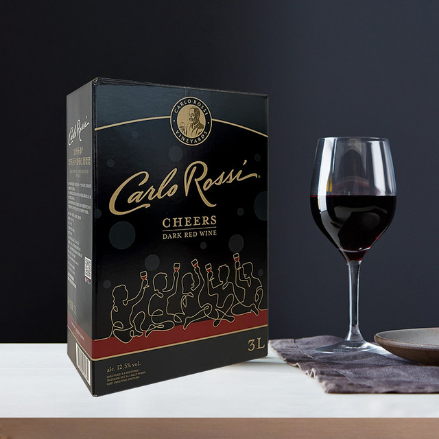 88VIP：加州乐事 欢庆系列馥郁红葡萄酒3L盒装送礼聚会露营
