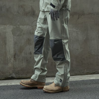 Snowline雪线户外运动软壳冲锋裤防水透气全压胶男女款 海草绿-拉宾灰 L