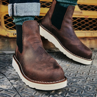 Danner丹纳手工复古马丁工装靴休闲鞋Bullrun男女切尔西靴15481 Brown(棕色、咖啡)/E