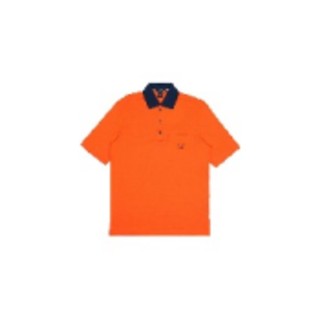 香港直发PAUL&SHARK 男士橙色棉质短袖POLO衫 E14P0024-145