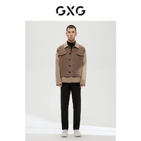 GXG 男装 商场同款费尔岛系列小脚长裤 2022年冬季新品