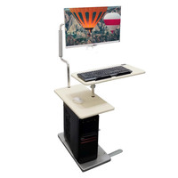 Wulian 物联 床边电脑桌台式机办公桌电脑桌床边桌小电脑桌升降桌懒人桌