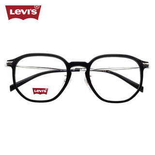 李维斯（Levi's）眼镜框男款近视眼镜架LV7146/807+国产1.598防蓝光镜片 807黑色