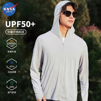 NASA RHUDE 男女同款冰丝UPF50+防晒衣 银灰色 L