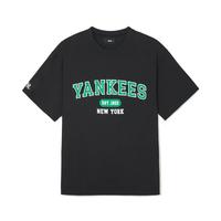 MLB 男女情侣短袖学院风字母T恤24夏季TSV02